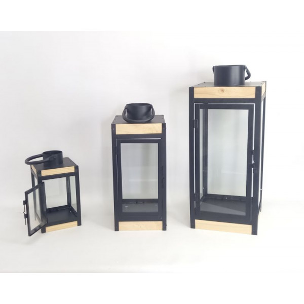 PORTA VELA METALIZADO/VIDRIO X3 50X20cm NS413625