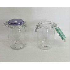 FRASCO VIDRIO TAPA HERMETICA REDONDO 17X9cm 5637Z
