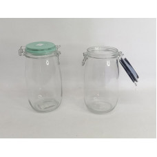 FRASCO VIDRIO TAPA HERMETICA REDONDA 22X10cm 5638Z