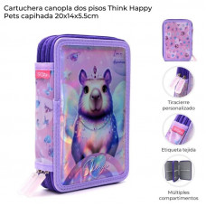 CARTUCHERA DOS PISOS CAPIHADA 20X14X6cm 42139