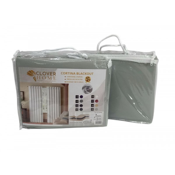 CORTINA BLACKOUT 100% BEIGE 140X220cm 186