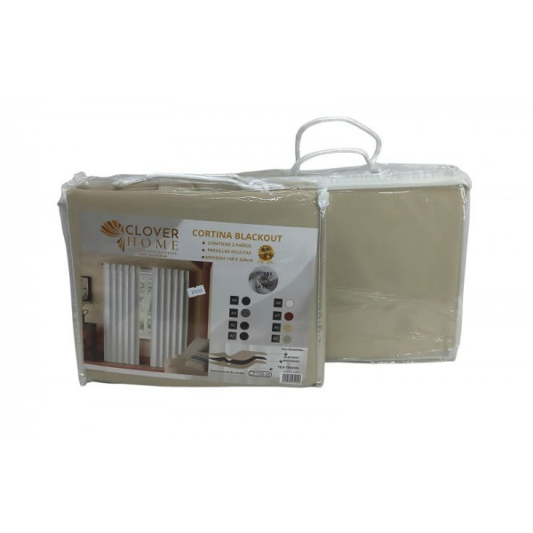 CORTINA BLACKOUT 100% NATURAL 140X220cm 185