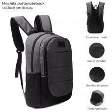 MOCHILA PORTA NOTEBOOK CON BOLSILLO 18  41587