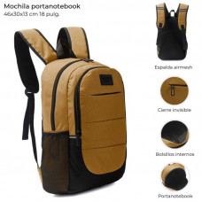 MOCHILA PORTA NOTEBOOK CON BOLSILLO 18  41589