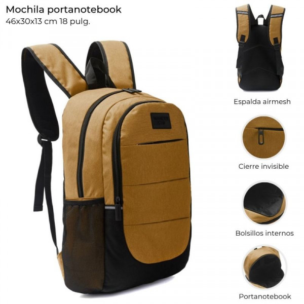 MOCHILA PORTA NOTEBOOK CON BOLSILLO 18  41589