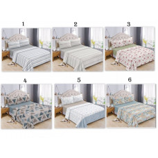 JUEGO DE SABANAS 160X240 TWIN 1200 HILOS ESTAMP-AJUSTABLE LISA