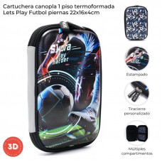 CARTUCHERA 1 PISO 3D TERMOFORMADA  FUTBOL SK 43155