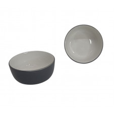 BOWL CERAMICA BLANCO/GRIS 15X7cm   2722