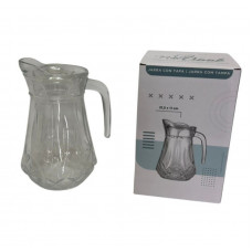 JARRA VIDRIO DISEÑO LABRADO C/TAPA PVC 1500lts  0054