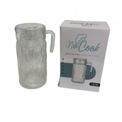 JARRA VIDRIO DISEÑO ONDULADO C/TAPA PVC 1800lts G01