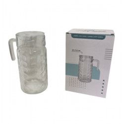 JARRA VIDRIO DISEÑO CIRCULOS C/TAPA PVC 1850lts 5321