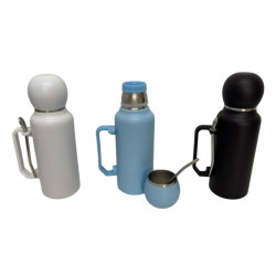 TERMO ACERO INOXIDABLE C/MATE Y BOMBILLA  COL/SUR 1000ml 4433