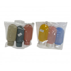 ENVASES P/VIAJE SET X3 PVC 90ml 9166