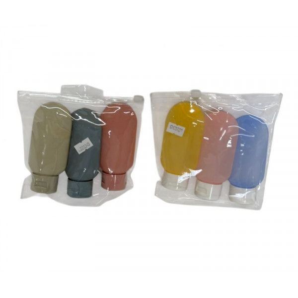 ENVASES P/VIAJE SET X3 PVC 90ml 9166