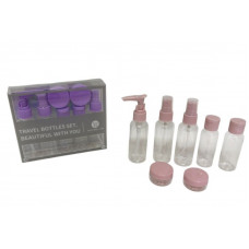 ENVASES P/VIAJE SET X 7pzs PVC 14X17cm 1435