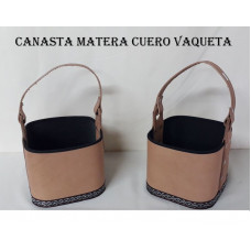 CANASTA MATERA BAQUETA