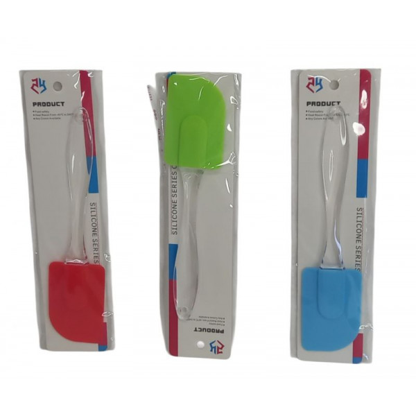 ESPATULA DE SILICONA C/MANGO DE ACRILICO 19cm  11164