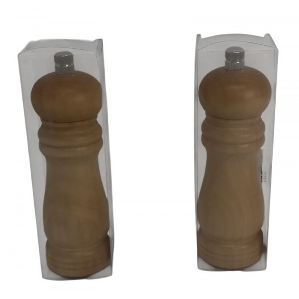 PIMENTERO DE MADERA BASE ACERO 15X5cm 10143