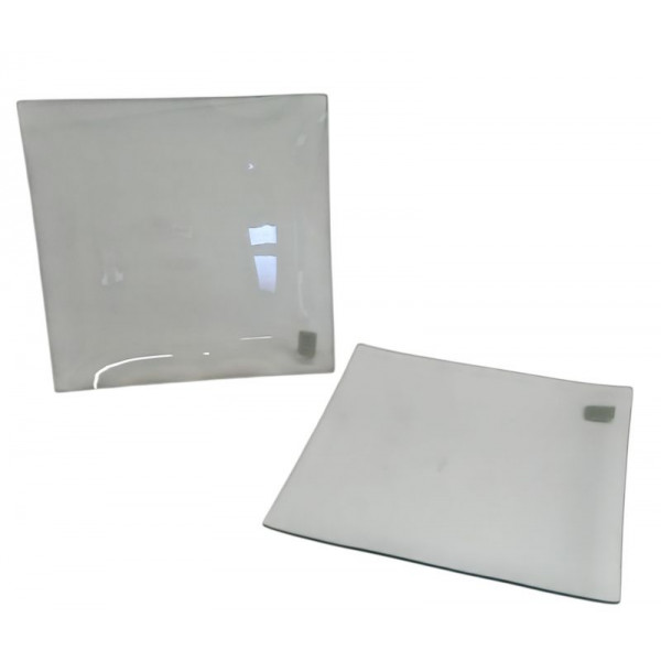 CENTRO DE MESA CUADRADO VIDRIO 29X29cm 6306