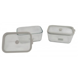 TUPPER VIDRIO CON TAPA RECTANGULAR P/HORNO 20X14X9cm  8628