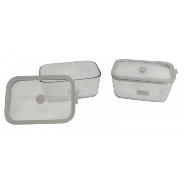 TUPPER VIDRIO CON TAPA RECTANGULAR P/HORNO 20X14X9cm  8628