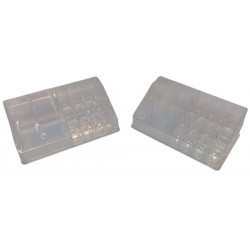 ORGANIZADOR DE MAQUILLAJE 16DIV. ACRILICO TORNAZOLADO 22X8CM 0292