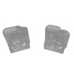 ORGANIZADOR DE MAQUILLAJE 3DIV. ACRILICO TRANS. 13X11CM 0305