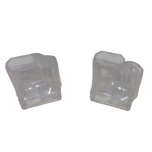 ORGANIZADOR DE MAQUILLAJE 3DIV. ACRILICO TRANS. 13X11CM 0305