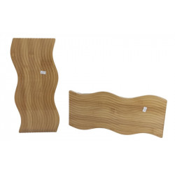 TABLA BAMBU ONDULADO PARA SERVIR 37X17cm 2781