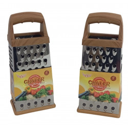 RALLADOR ACERO INOXIDABLE MANGO PVC 25X10cm 2797