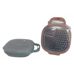 RALLADOR 3 EN 1 ACERO INOXIDABLE CON RECIPIENTE 26X19X6cm  2798