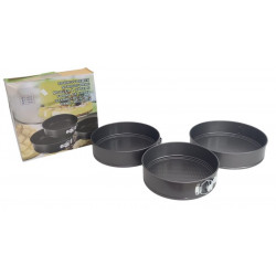 TARTERAS DESMONTABLES SET X3 24/26/28cm  2795