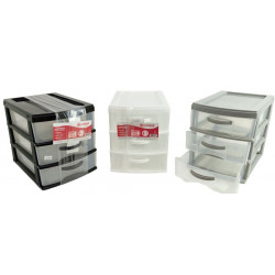 CAJONERA 3 CAJONES PVC 30X20X23CM 1717