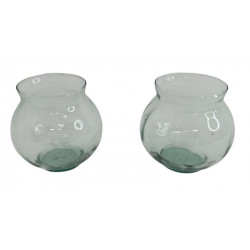 FLORERO VIDRIO RED 12CM 7383