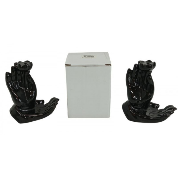 PORTA SAHUMERIOS CERAMICA DOS MANOS 11cm  402114