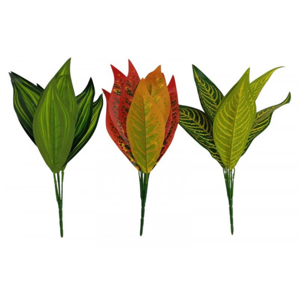 PLANTA ARTIFICIAL 9hjs COLORES SURTIDOS 35cm  380125