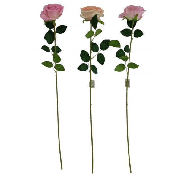 ROSA ARTIFICIAL COLORES SURTIDOS 72cm  350205