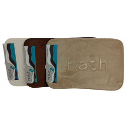 ALFOMBRA P/BAÑO ANTIDESLIZANTE SECADO RAPIDO 40X60CM 412616