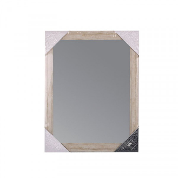 ESPEJO PARED RECTANGULAR MARCO MADERA 30X60cm 425003