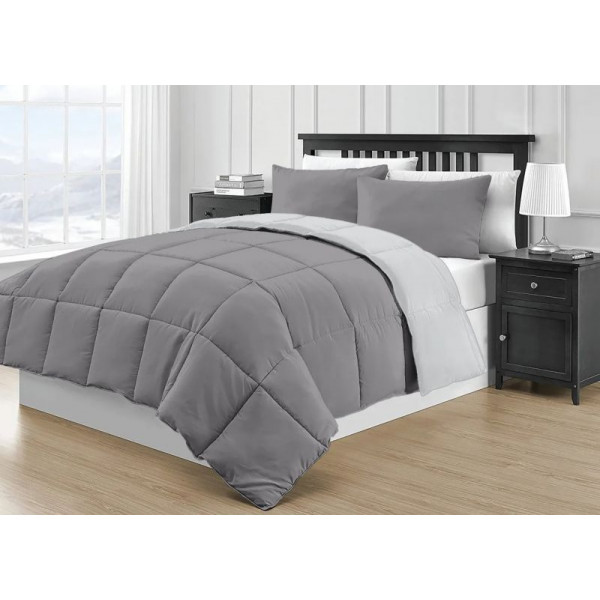 ACOLCHADO PLUMON TWIN GRIS 160X230 61013