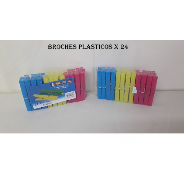 BROCHES PLASTICOS  X  24    073
