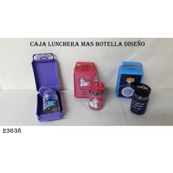 LUNCHERA + BOTELLA DISEÑO   034