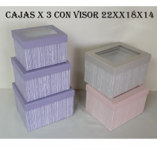 CAJAS x3 20x18x15CM   4545