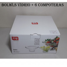 BOWL + 6 COMPOTERAS   9629