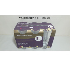 VASO CHOPP x6 300CC   32823