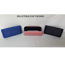 BILLETERA DAMA C/TACHAS 19x10   653