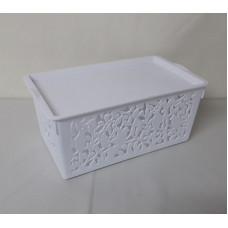 CANASTA CALADA CON TAPA 30X20X15   19278