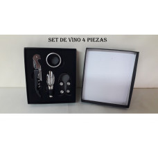 SET VINO 4 PZAS