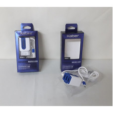 CARGADOR MICRO USB 3 ENTRADAS   501-1