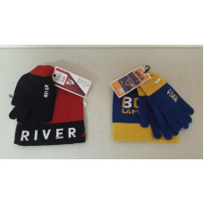 SET GORRO + GUANTES BOCA/RIVER   19038